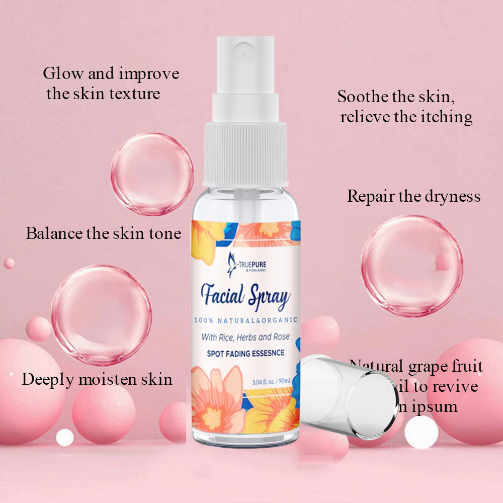 TruePure Facial Spray Dry Skin Moisturizing Firming Toner For Face Skin Care Hydrating Facial Mist Refreshing Pores Shrink Spray