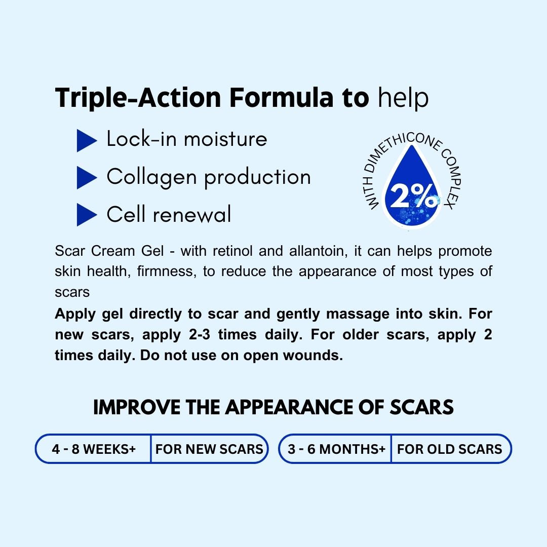 TruePure Advanced Scar Removal Gel Fade Acne Scars Stretch Marks Dark Spots for Clear Skin